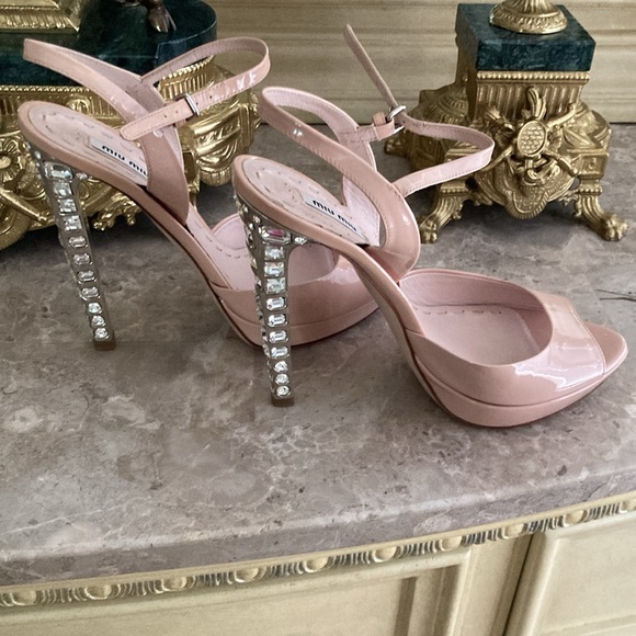 Miu Miu nude crystal heels - Picture 3 of 17